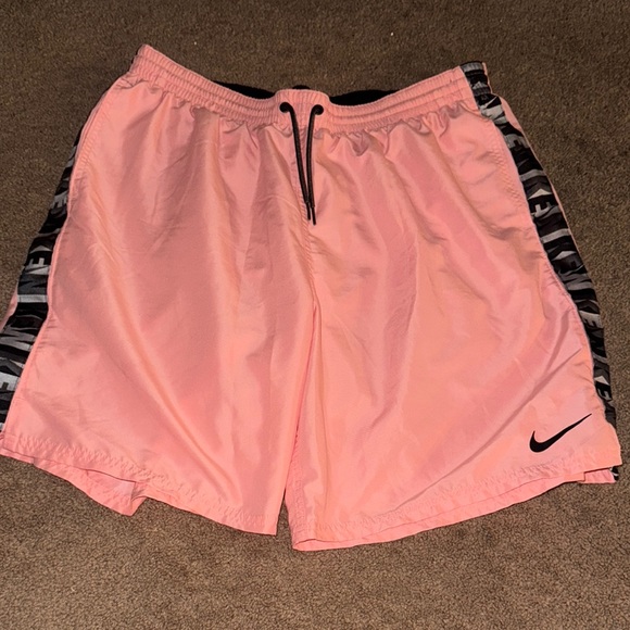 Nike Other - Nike Pink Men's Shorts with Black Accents